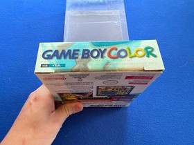 Nintendo Gameboy Color TEAL Complete CIB Handheld Console Nr-MINT  + PROTECTOR
