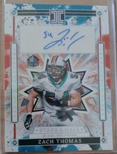 25 Panini Impeccable Stars Of The Hall - Zach Thomas /99 Auto Miami Dolphins