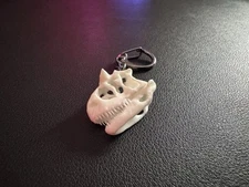 Carnotaurus | Resin Keychain Skull Replica (White)