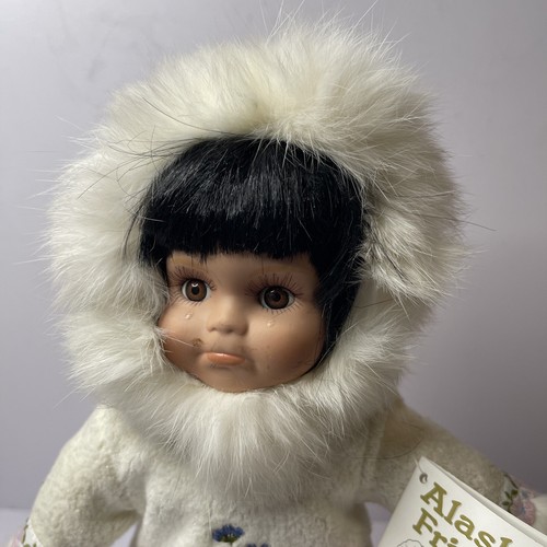 Alaskan Friends Genuine Porcelain 11" Doll Crying Pouty Girl Rare - Picture 2 of 12