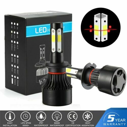 9005+H11 LED Headlight Super Bright Bulbs Kit 8000K White