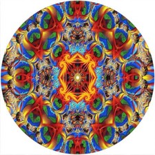 Slipmat Scratch Pad Felt for 12" Turntable LP DJ Record Player KALEIDOSCOPE 6