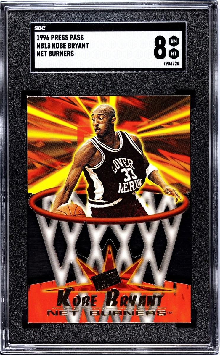 1996 Press Pass Net Burners Die Cut NB13 Kobe Bryant Rookie RC SGC