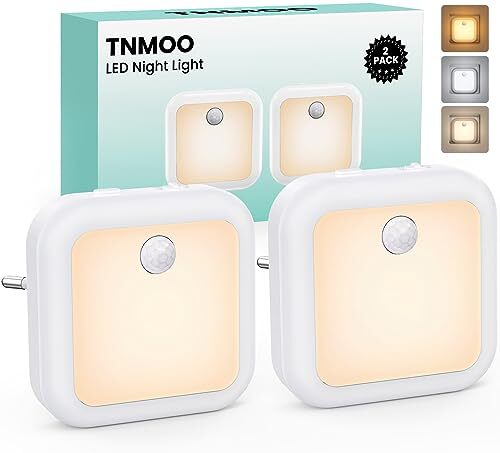 Luce Notturna da Presa, [2 Pezzi] Luce Notturna Bambini con Sensore di (q8M)