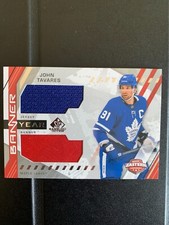 John Tavares 2021-22 SP Game Used Banner Year Banner #BYA-JT Toronto Maple Leafs