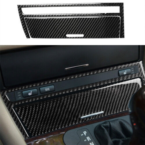 bmw 3 series cigarette lighter 2Pcs Carbon Fiber Cigarette Lighter Panel Trim Cover For BMW 3 Series E46  98-05