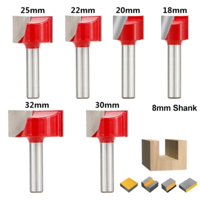 XCAN Oberfräse Fräser 8mm Schaft Nutfräser Bodenreinigung Fräser für Holz Kunststoff