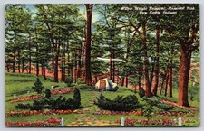 New Castle Indiana~Wilbur Wright Memorial Park~Propeller~1940 Linen Postcard