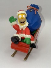 Fox The Simpsons Homer Santa sleigh Christmas ornament