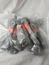 Vtg Old Stock Rafsheen 10 Skeins Gray Aprox 50 Yards Each Flower Jewelry Crafts