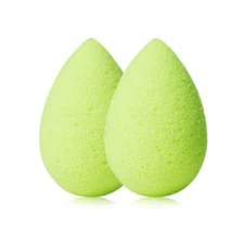 CHICK.cosmetics Microfiber Mini Beauty Sponge Set of 2 : Key Lime