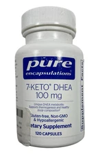 Pure Encapsulations 7-Keto DHEA - Metabolic Support - 100 mg -120 caps -Ex 10/26