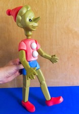 BURATINO PINOCCHIO Vintage 20" 50cm CCCP plastic toy doll figurine Russian USSR