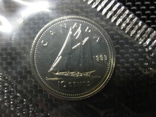 1993 Canadian Prooflike Dime ($0.10)