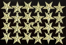 Scrap Die cut German Dresden Gold Paper 5 Pointed Stars Victorian Crafts