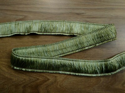 FRANSENBORTE FÜR DIE KANTEN VON KISSEN ETC 38mm Moosgrün ( 2 Meter )