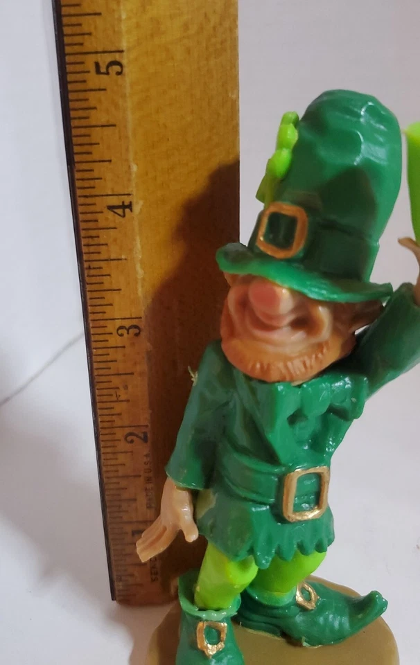 Decoração de bolo vintage 1981 Wilton St Patricks Day Lucky Leprechaun (C-3) - Imagem 3 de 3