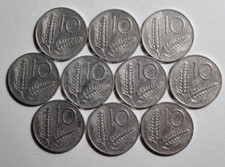 10 Lire 1955 - Lotto 10 Monete Repubblica Italiana - Spiga Spighe Aratro [BB]