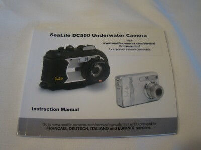 Genuine Sealife (DC500) Underwater Camera Instruction Manual Great Condition