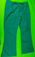 Cherokee 4101 green womens elastic waist drawstring scrub bottom size M 35 W 29L
