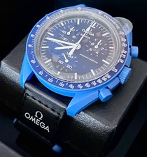 OMEGA X SWATCH SpeedMaster MoonSwatch MISSION TO NEPTUNE 42mm NEW TAGS PAPERS