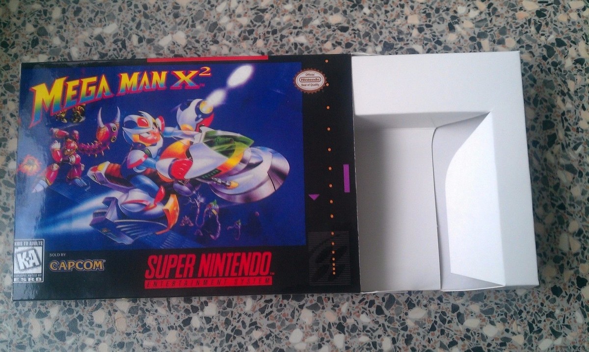 MEGA MAN X2 (SNES, 1997) Box and insert only (reproduction) | eBay