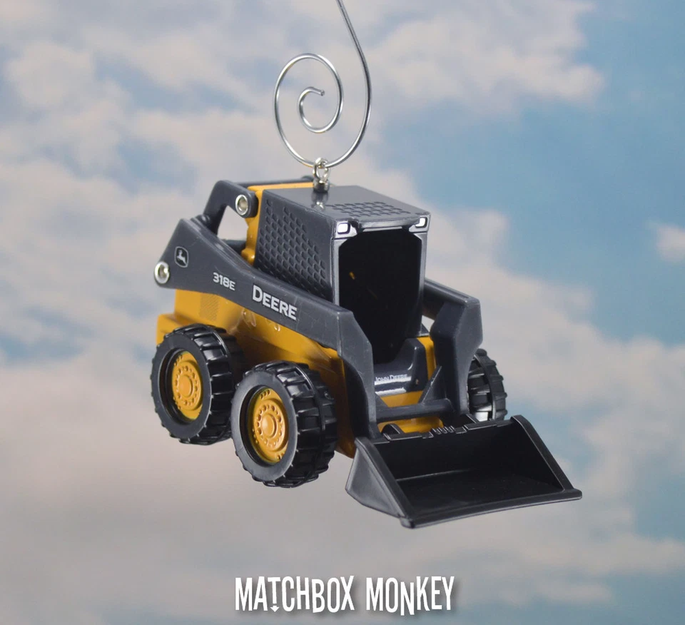 John Deere Skid steer Loader Christmas Ornament CAT Bobcat Volvo 318e Skidsteer - Image 4 of 4