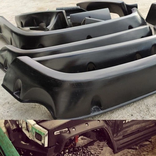 Fits: Hummer H2 Fender Flares + 100mm Unpainted Fiberglass FRP — 第 2/4 张图片