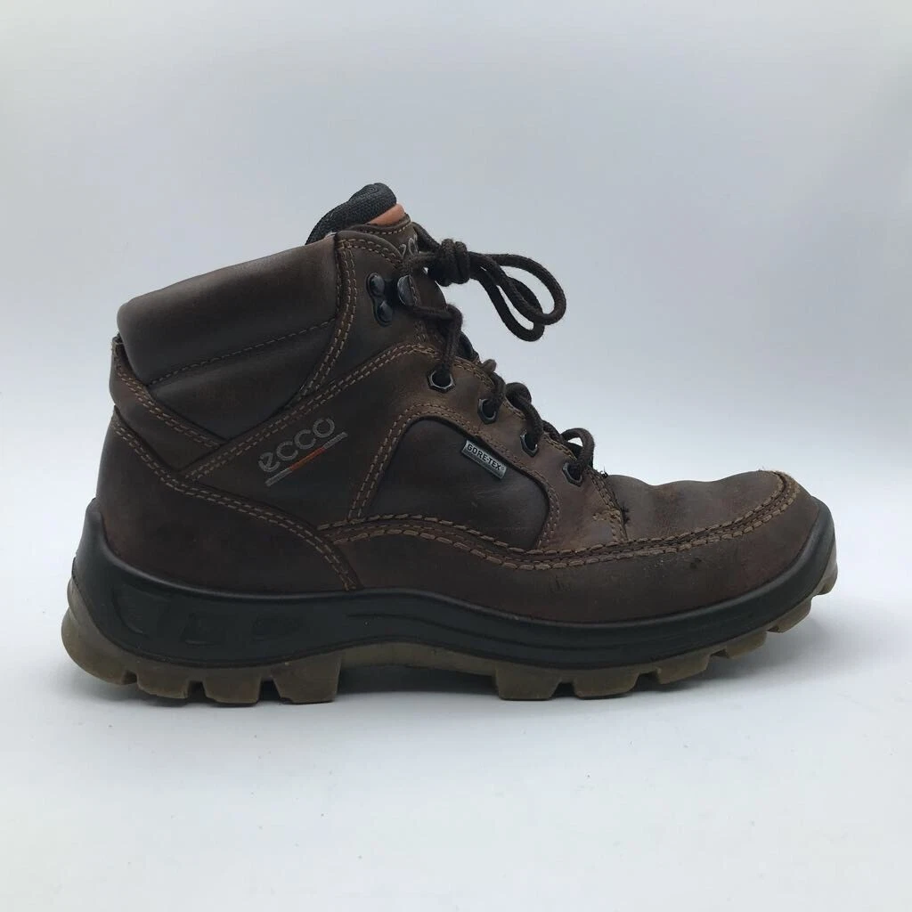 Ecco Mens Track IV High Brown Waterproof Leather 8-8.5 Eur 42 | eBay