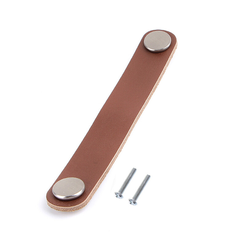 Leather Door Knobs Drawer Pull Kitchen Cupboard Door Handle