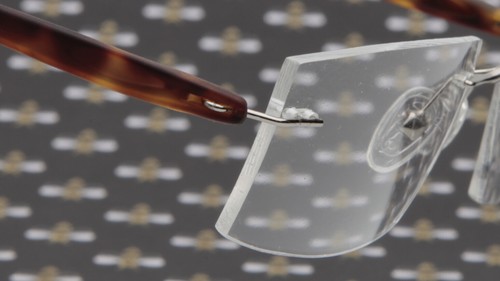 NEW BENISSIMO MOD. 231 Col.40 SILVER /TORTOISE EYEGLASSES RIMLESS 53-21-135mm - Picture 5 of 12