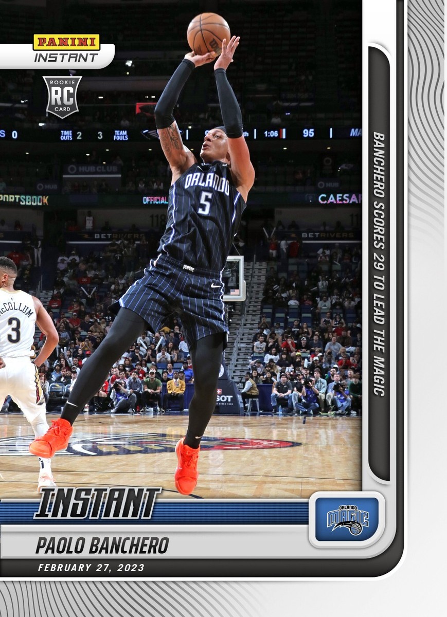 2022-23 Panini Instant Paolo Banchero ROOKIE CARD 1/410 SP 2022-23 Panini Instant Paolo Banchero ROOKIE CARD 1/410 SP