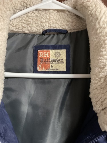 Ruff Hewn Puffer Vest Navy Large - Picture 4 of 5
