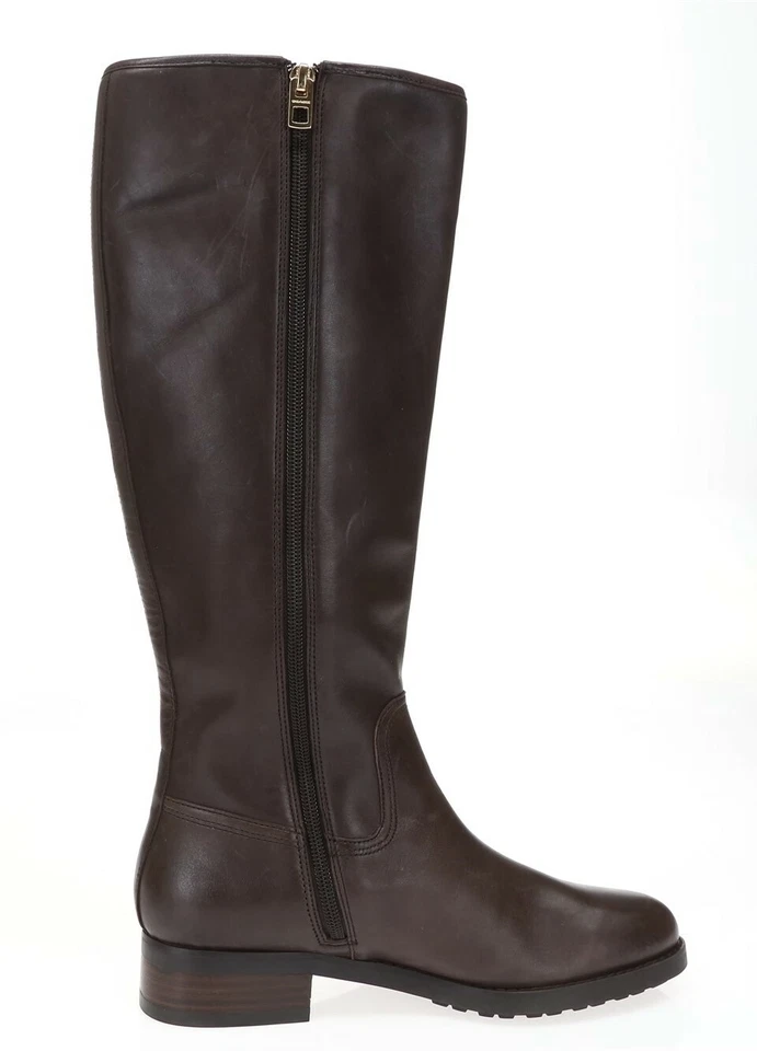 Botas para mujer COACH Easton 160134 de cuero marrón talla 7 B/37 Foto 4 de 4