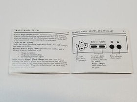 Sesame Street 123 Authentic Original NES Nintendo Manual Only *