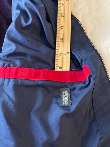 Pacific Trail Lightweight Jacket Size L Red Blue Lined Hidden Hood - Picture 7 of 9