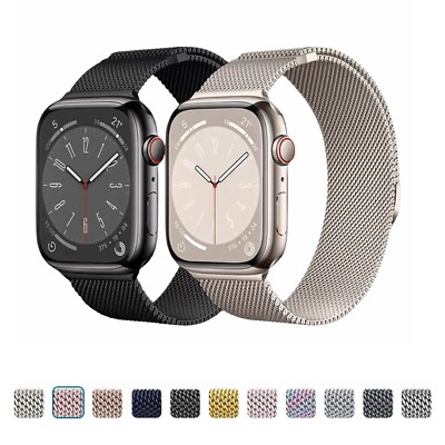 For Apple Watch Ultra 11 10 SE Milanese Watch Band iWatch