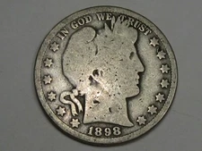 Better-Date 1898-o US Barber Half Dollar.  #31