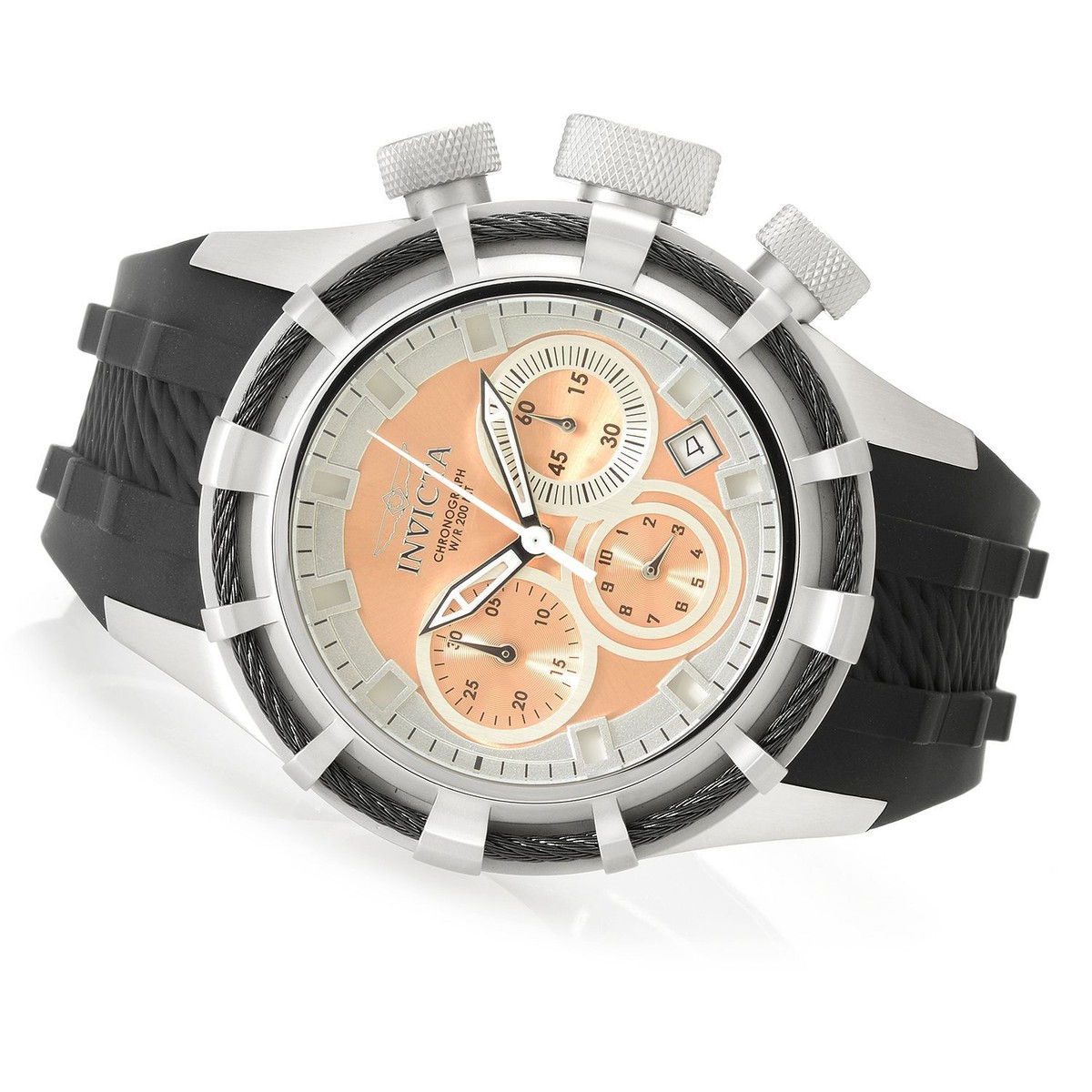 Invicta Bolt Sport Women\'s Quartz Chronograph Watc Amazon.com: Invicta Bolt Lady 37mm Stainless Steel Gold +  main image 4