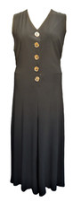 SLEEVELESS DRESS WITH DIVIDED SKIRT, NINA LEONARD SIZE 4XL / FIT UK 26/28, LD459