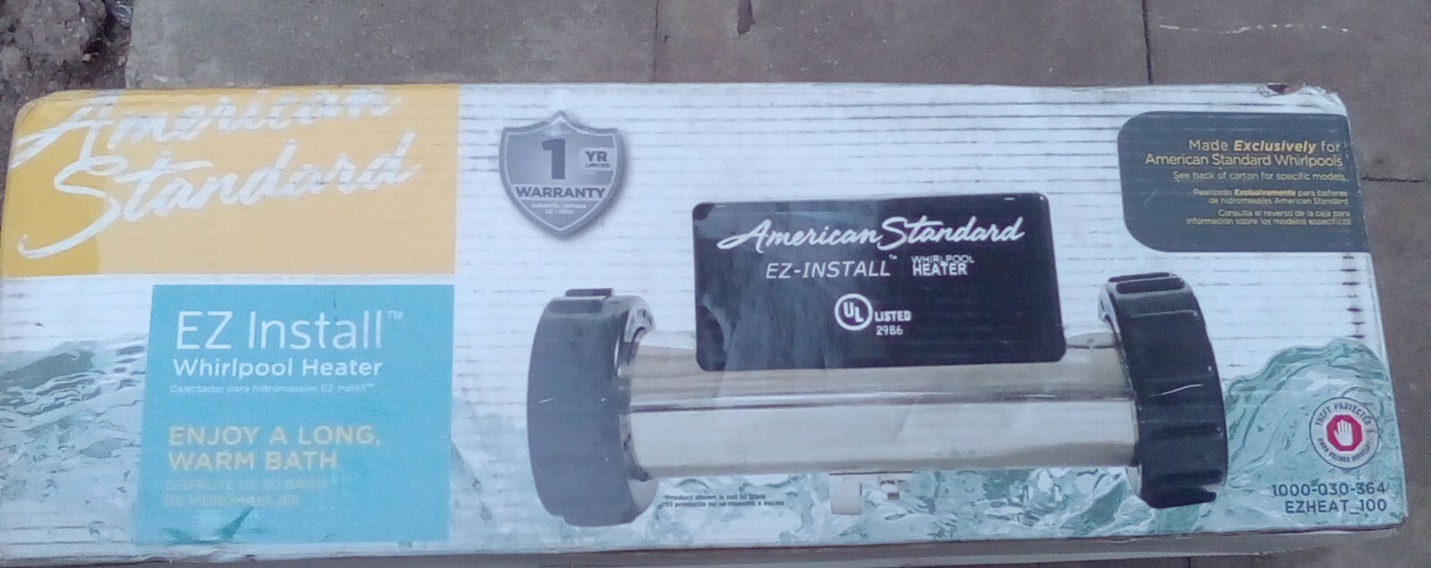 American Standard EZHEAT_100 1500W Whirlpool Heater for sale online | eBay