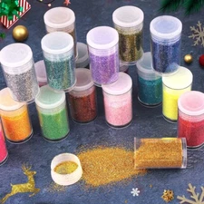 Ultra Fine Glitter 45 Colors Set Holographic Glitter Powder for Tumblers Arts