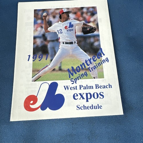 Vintage West Palm Beach Expos Paper Schedule 1991 Montreal Baseball - Picture 2 of 3