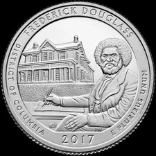 2017 S Frederick Douglass National Park Quarter District of Columbia "BU" ATB 