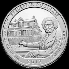 2017 S Frederick Douglass National Park Quarter District of Columbia "BU" ATB 
