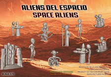 LOT NEUF DE FIGURINES EXTRATERRESTRES DE L'ESPACE - NEW FIGURINES SPACE ALIEN...