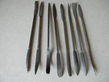 8 pc. carving riffler files, 9-1/2" long