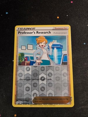 Professor's Research 060/072 Rare Shining Fates Pokemon Reverse Holo NM