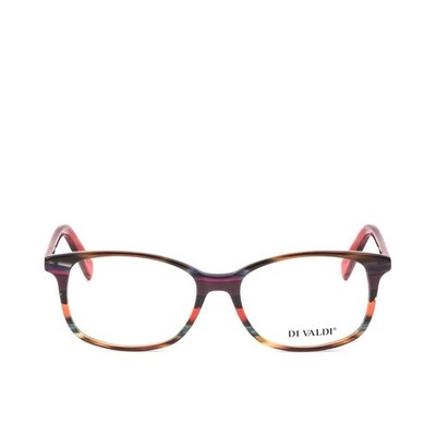 NEW DI VALDI DVO8020 COL 30 RED SALERNO EYEGLASSES FRAME 52-17-145 Y760C
