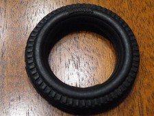 Vintage BAUFIX Hard Rubber Replacement Wheel Tire Toy Part Approx 2-5/8" FREESHI